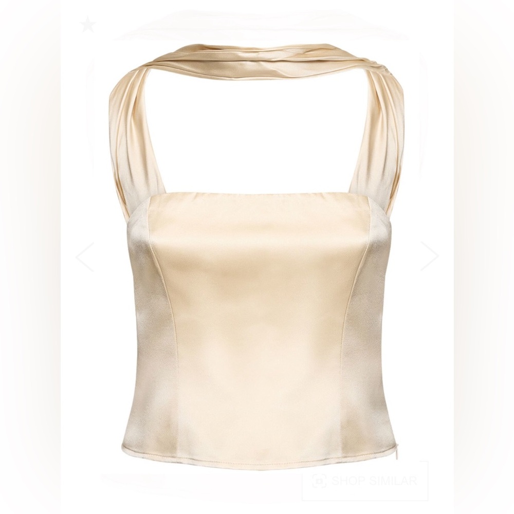Reformation Silk Sallie Top